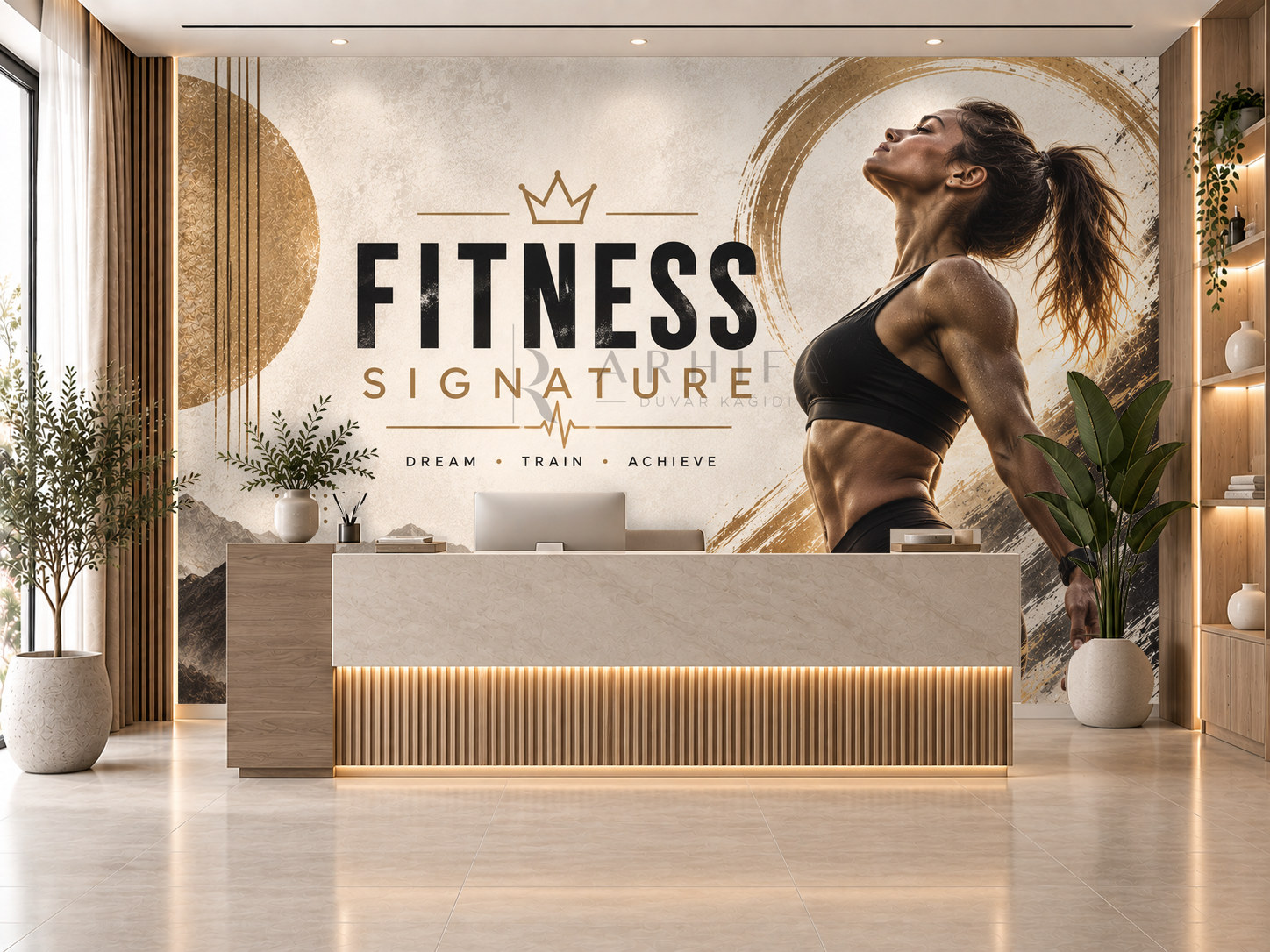 — Fitness Signature Duvar Kağıdı (FA-015) – görsel 1