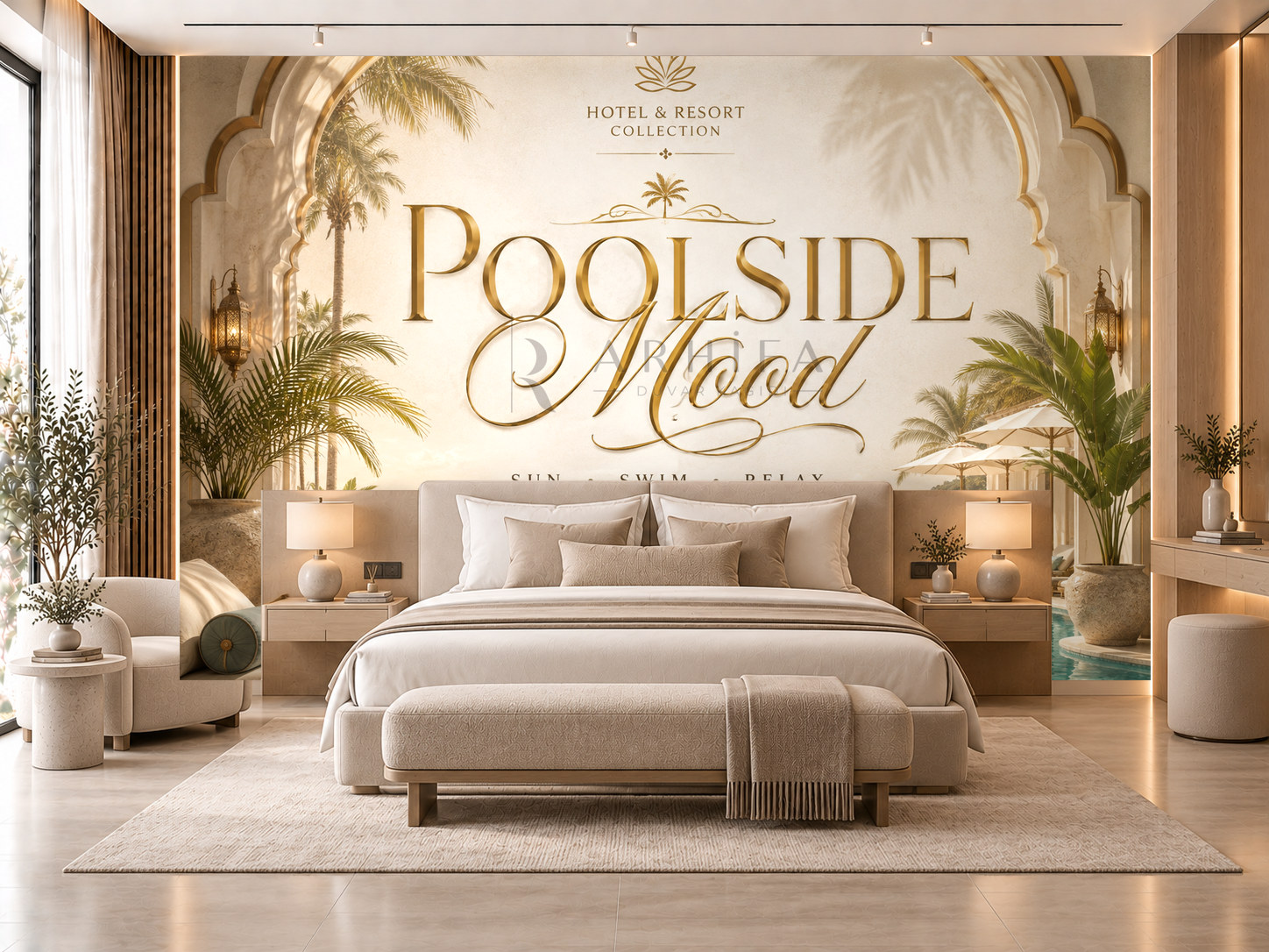 — Poolside Mood Duvar Kağıdı (HR-007) – görsel 1