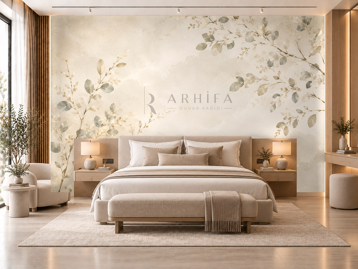Elegant Branches Duvar Kağıdı (LB-004) – görsel 1