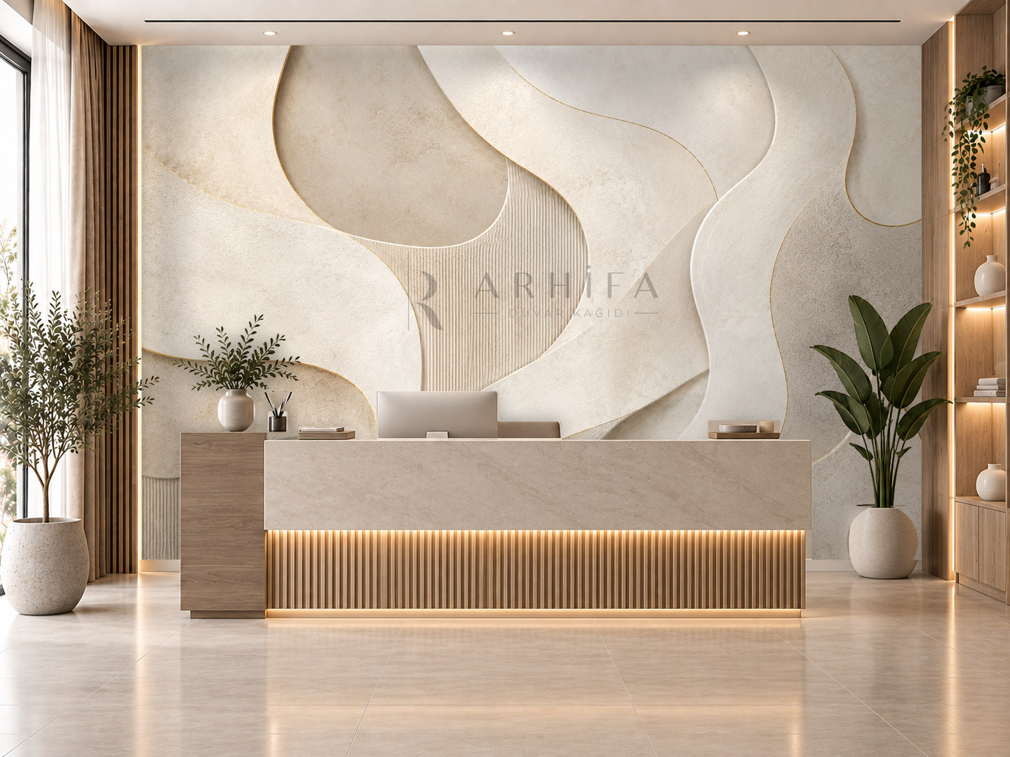 Sculptural Wall Duvar Kağıdı (LH-008) – görsel 1