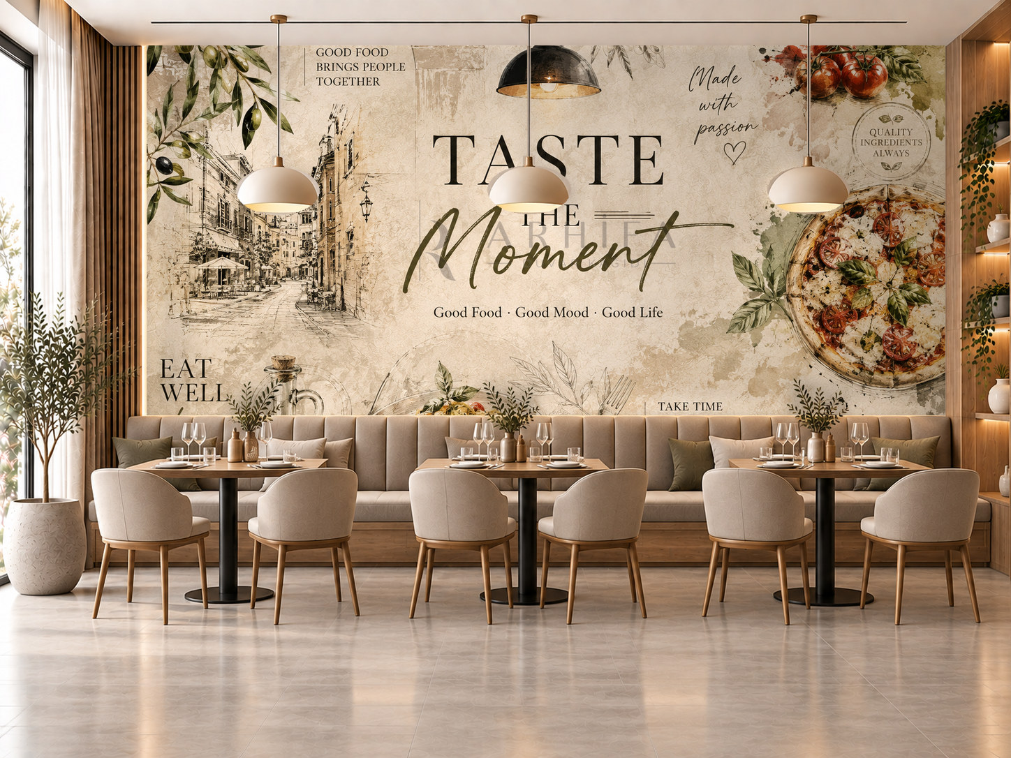 — Taste the Moment Duvar Kağıdı (RF-001) – görsel 1