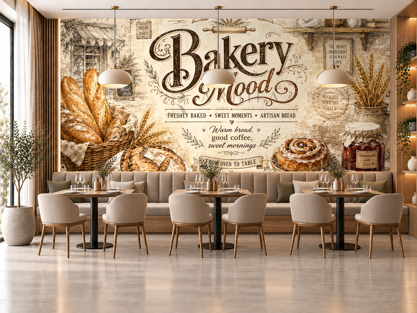 — Bakery Mood Duvar Kağıdı (RF-009) – görsel 1