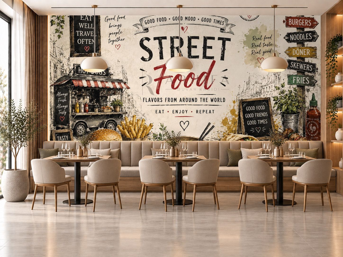 — Street Food Duvar Kağıdı (RF-011) – görsel 1