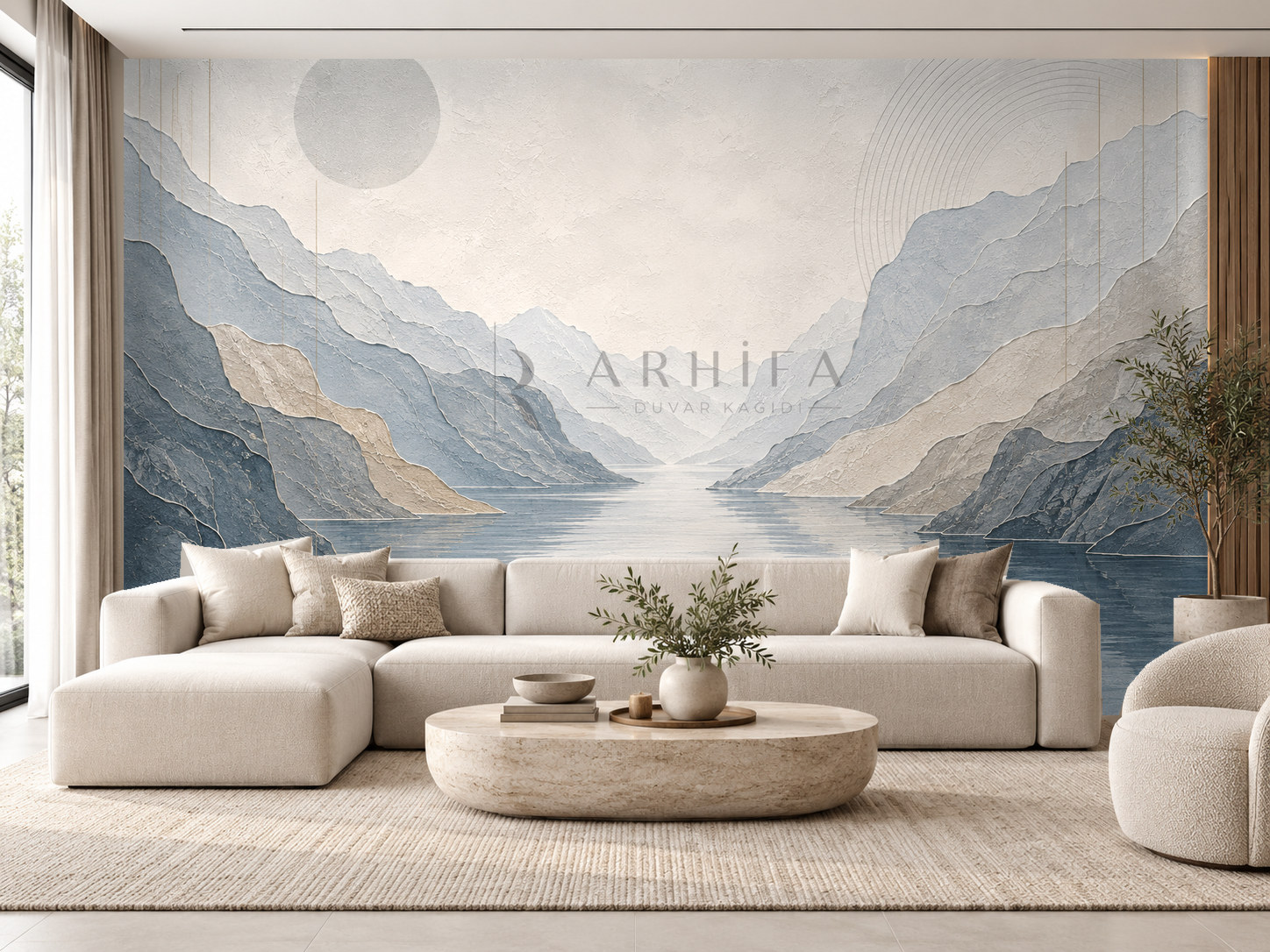 Fjord Relief Duvar Kağıdı (DB-009) – görsel 1