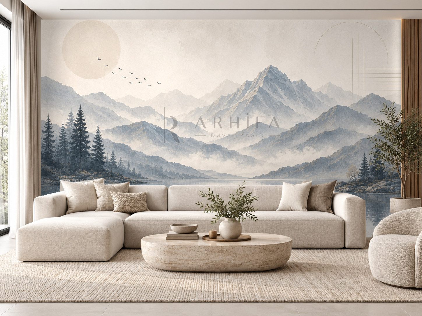 Quiet Mountains Duvar Kağıdı (DB-013) – görsel 1