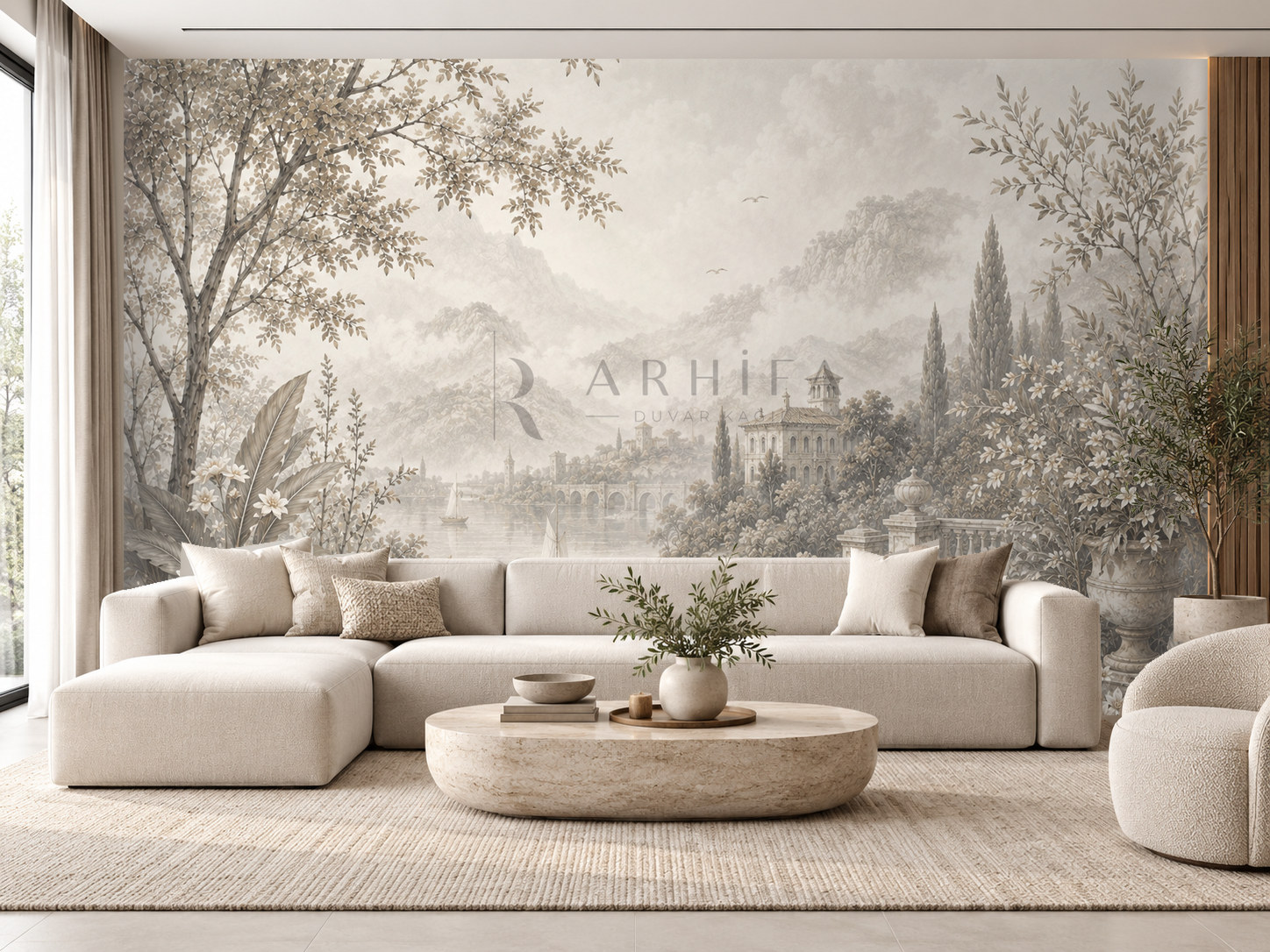 — Misty Heritage View Duvar Kağıdı (FMG-003) – görsel 1