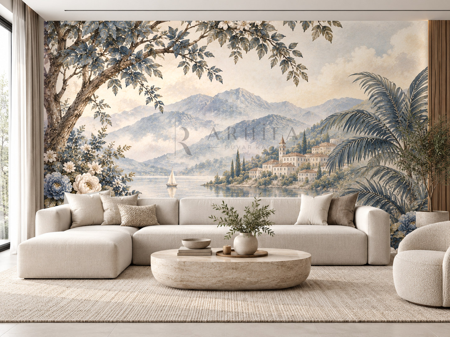 — Misty Indigo Valley Duvar Kağıdı (FMN-007A) – görsel 1