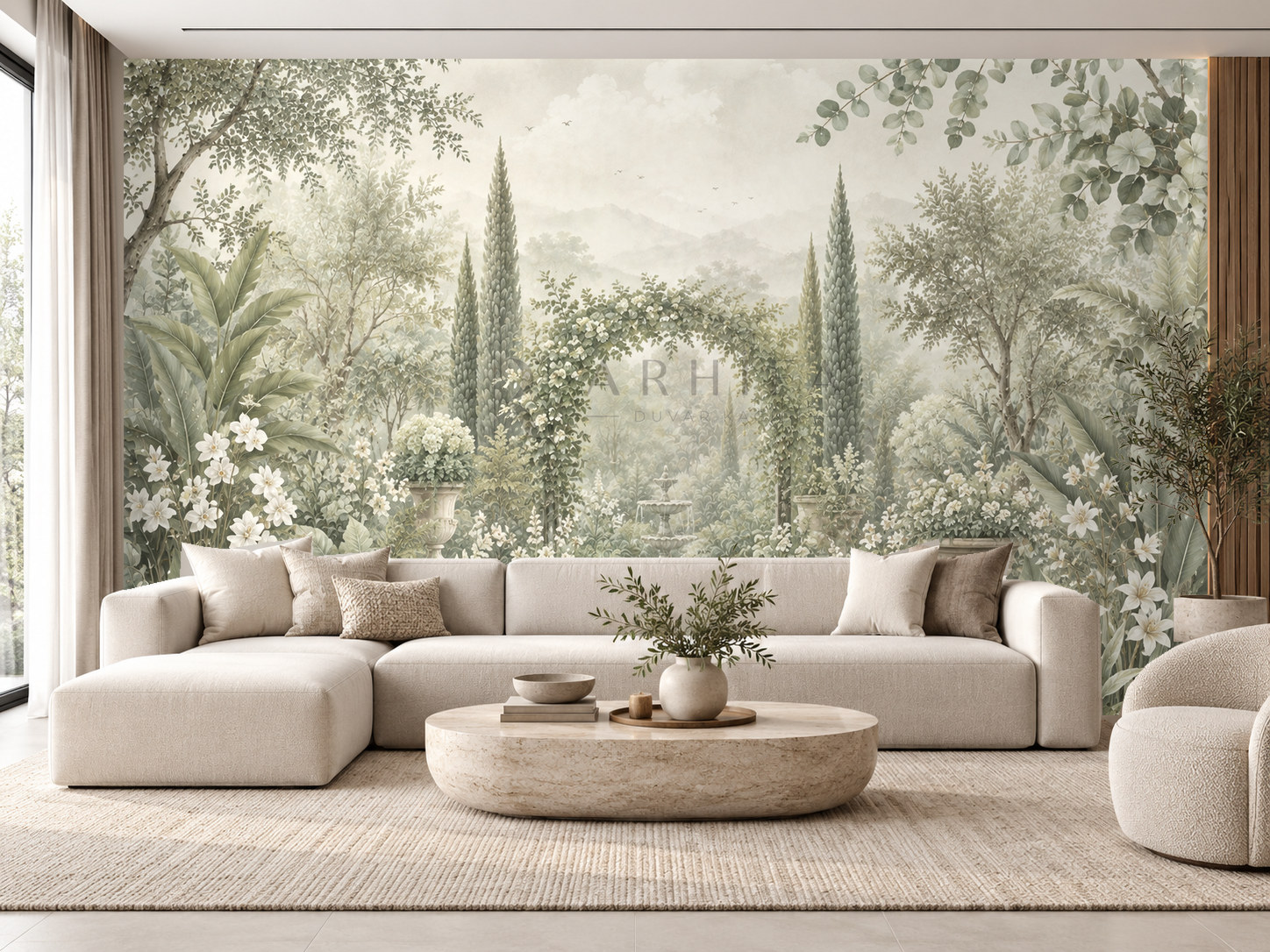 — Sage Botanical Garden Duvar Kağıdı (FMS-001) – görsel 1