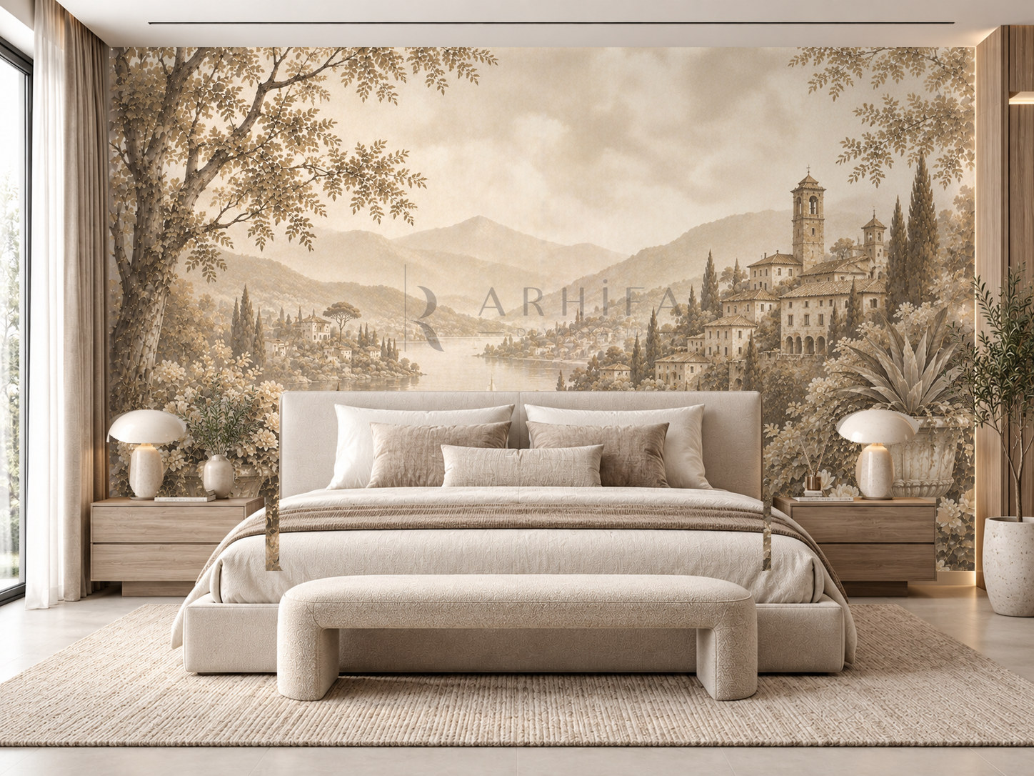 — Warm Heritage View Duvar Kağıdı (FMT-003) – görsel 1