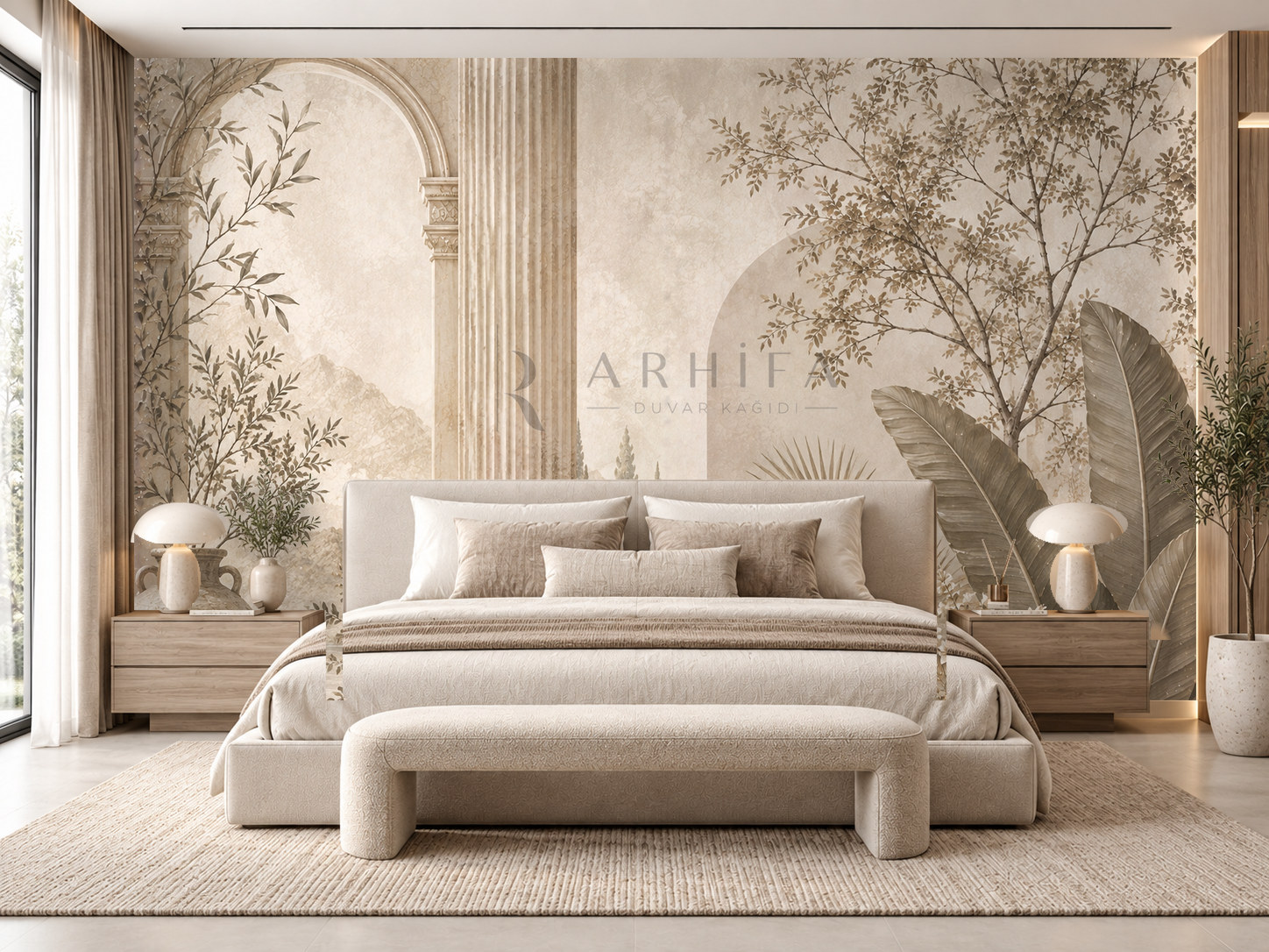 — Taupe Signature Duvar Kağıdı (FMT-015) – görsel 1