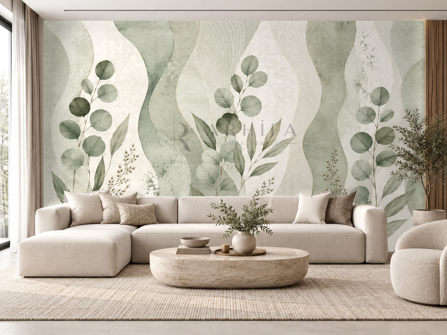Eucalyptus Layers Duvar Kağıdı (SC-003) – görsel 1