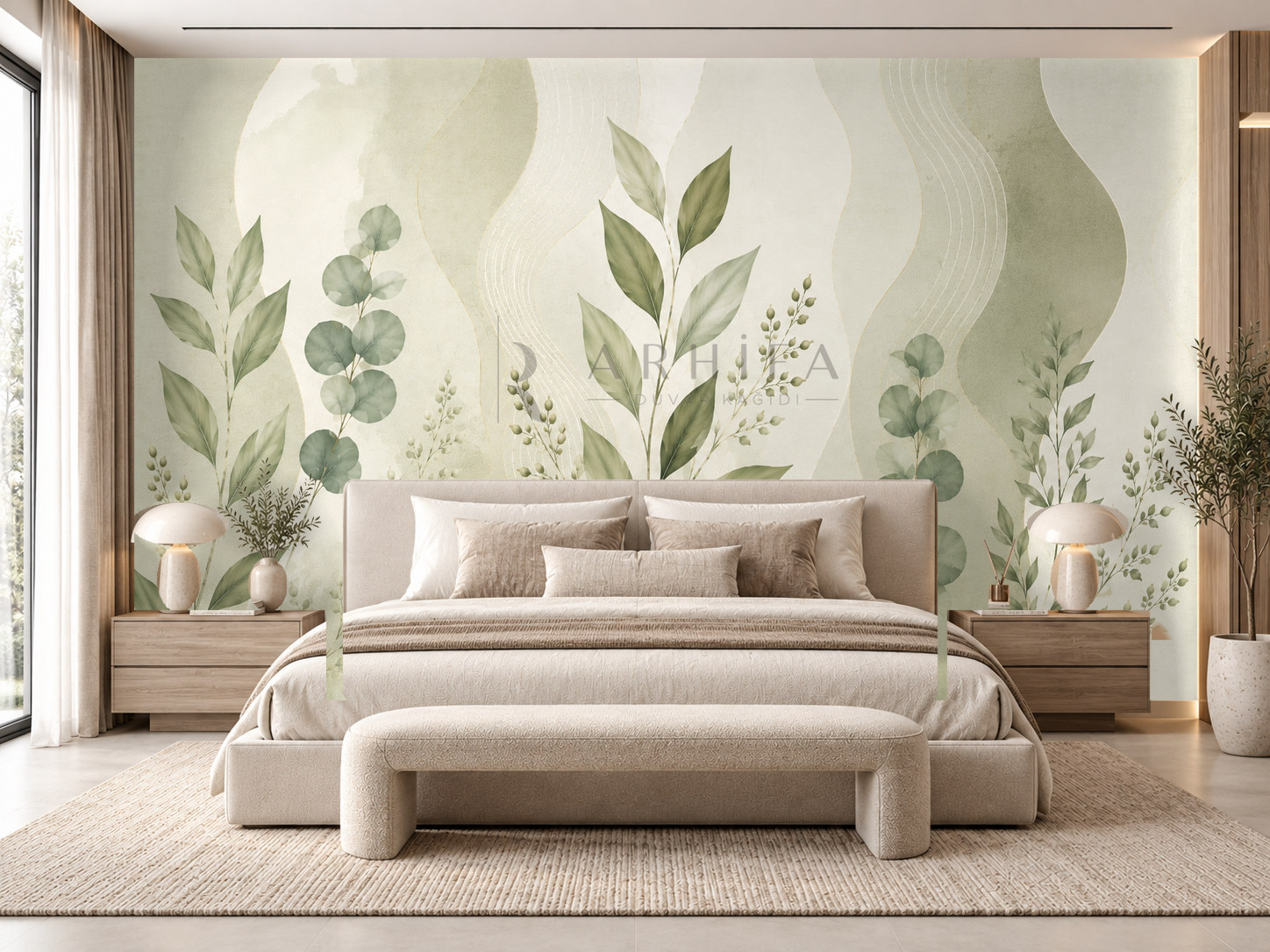 Quiet Green Duvar Kağıdı (SC-010) – görsel 1
