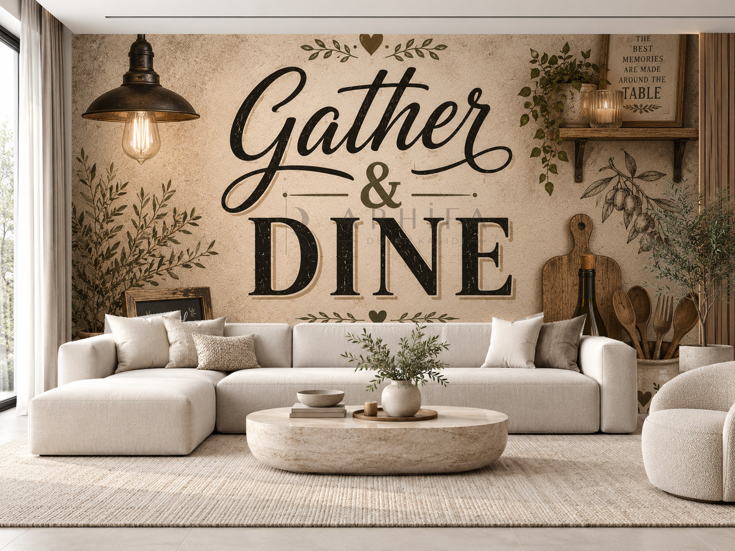 — Gather & Dine Duvar Kağıdı (HT-013) – görsel 1
