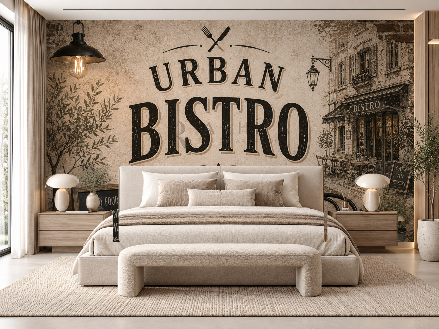 — Urban Bistro Duvar Kağıdı (HT-014) – görsel 1