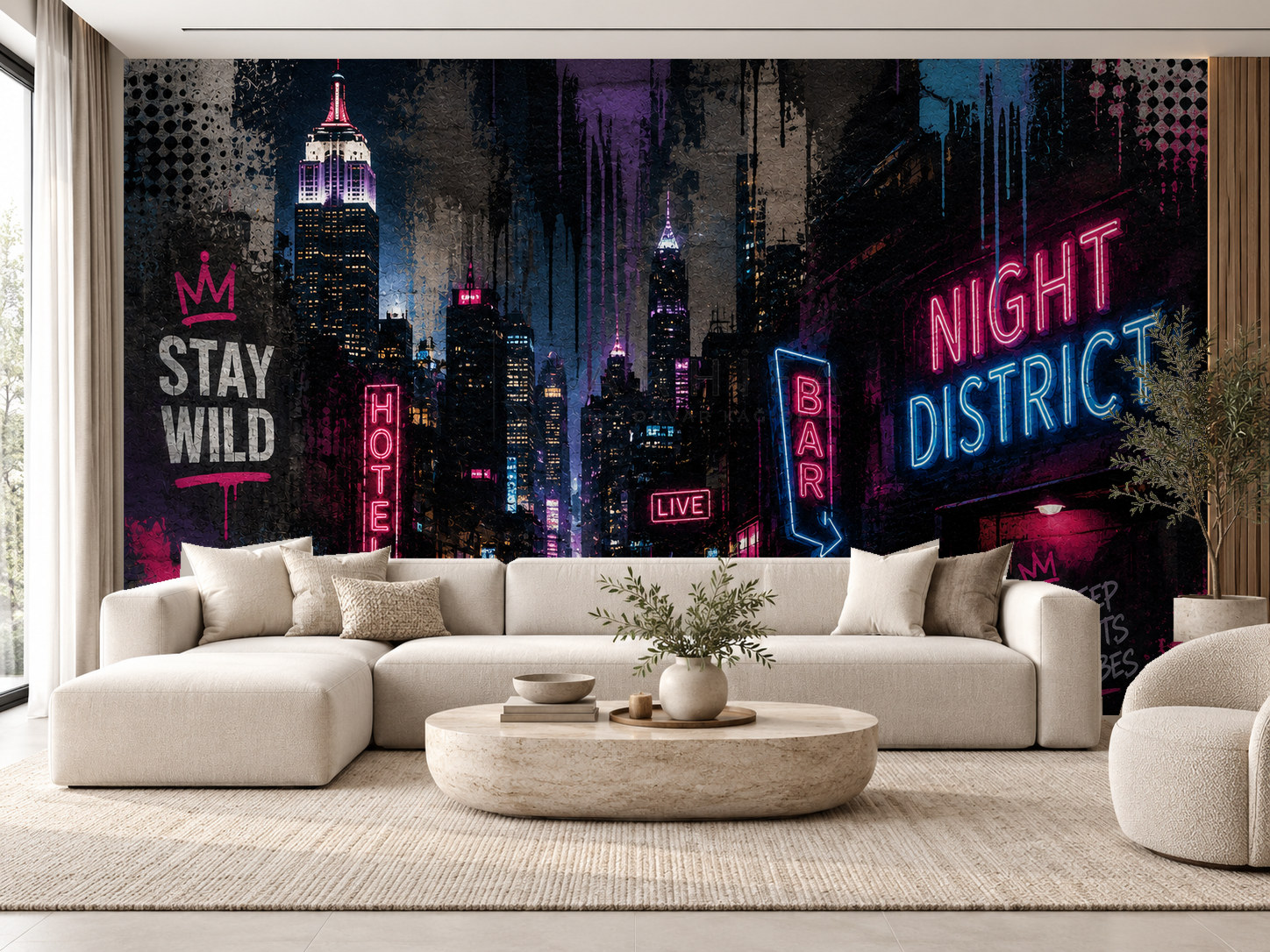 — Night District Duvar Kağıdı (UG-004) – görsel 1