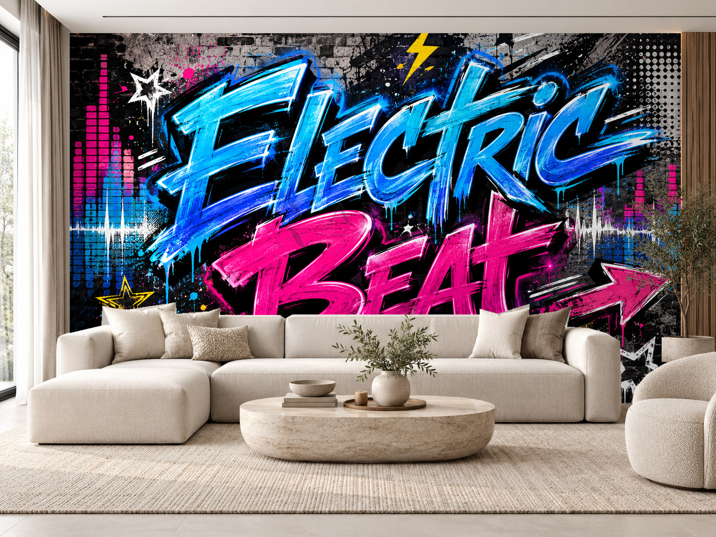 — Electric Beat Duvar Kağıdı (UG-008) – görsel 1