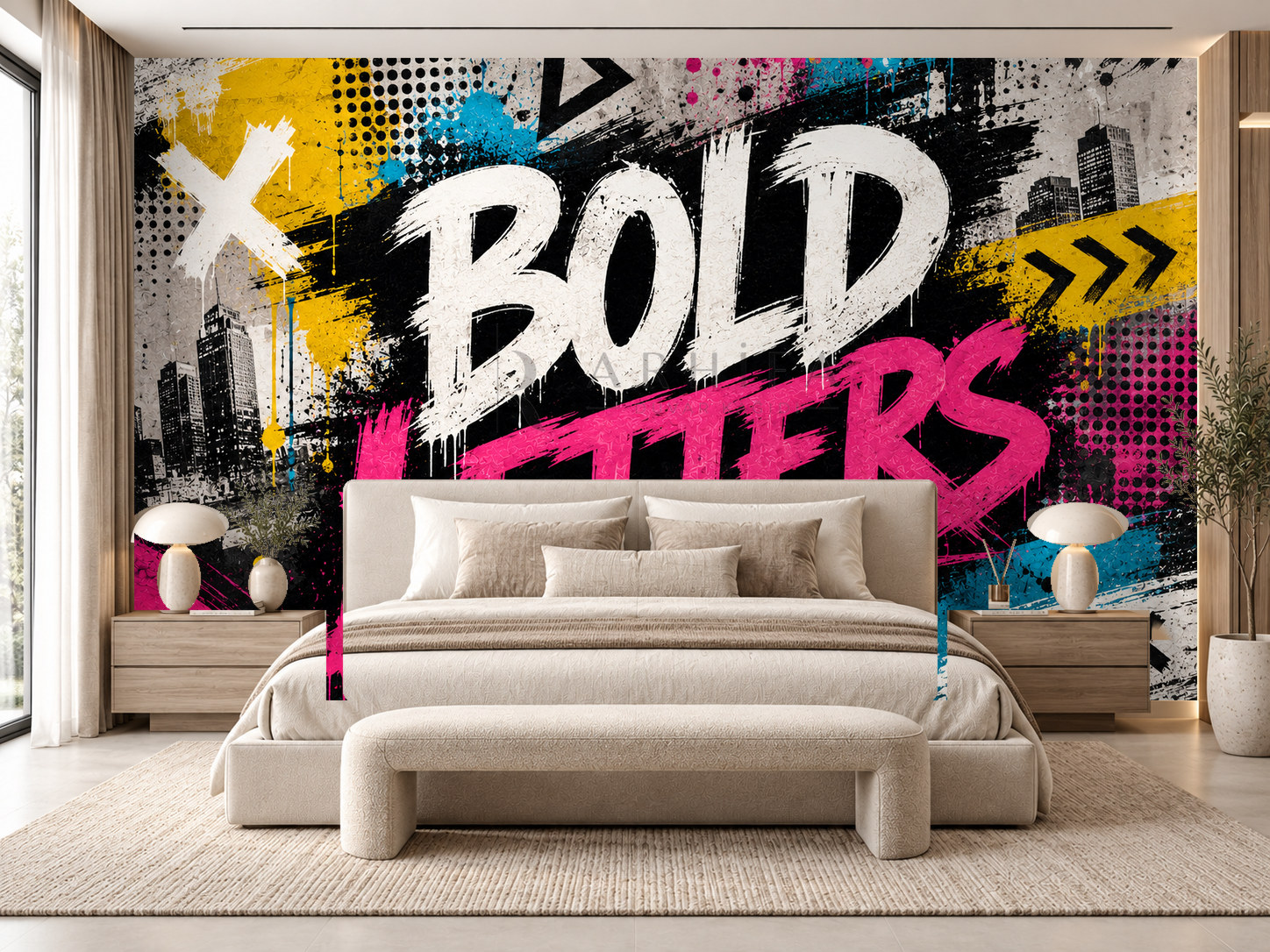 — Bold Letters Duvar Kağıdı (UG-011) – görsel 1