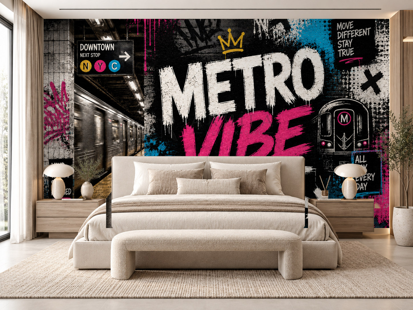 — Metro Vibe Duvar Kağıdı (UG-013) – görsel 1