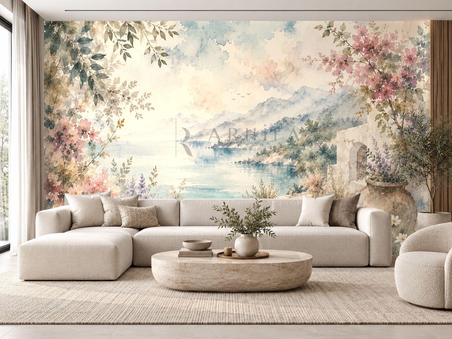 — Watercolor Escape Duvar Kağıdı (WM-007)