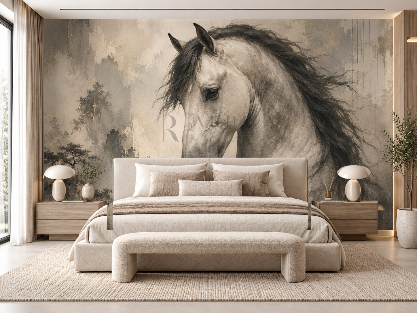 — Noble Horse Portrait Duvar Kağıdı (WL-007)