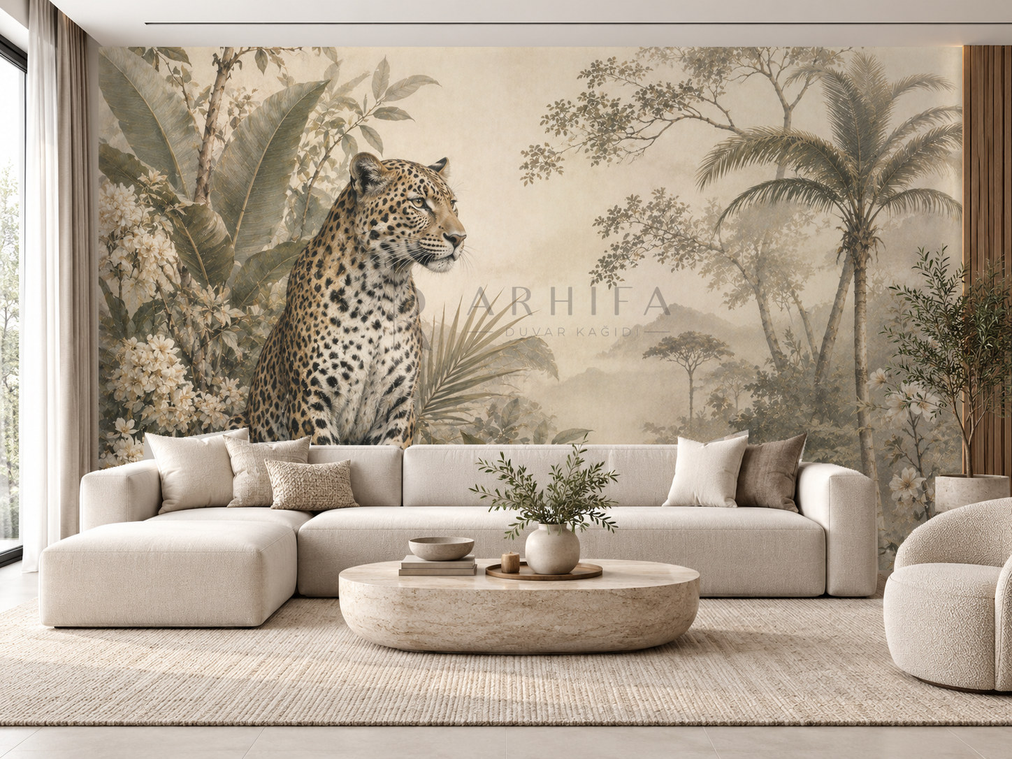 — Leopard Garden Duvar Kağıdı (WL-010) – görsel 1