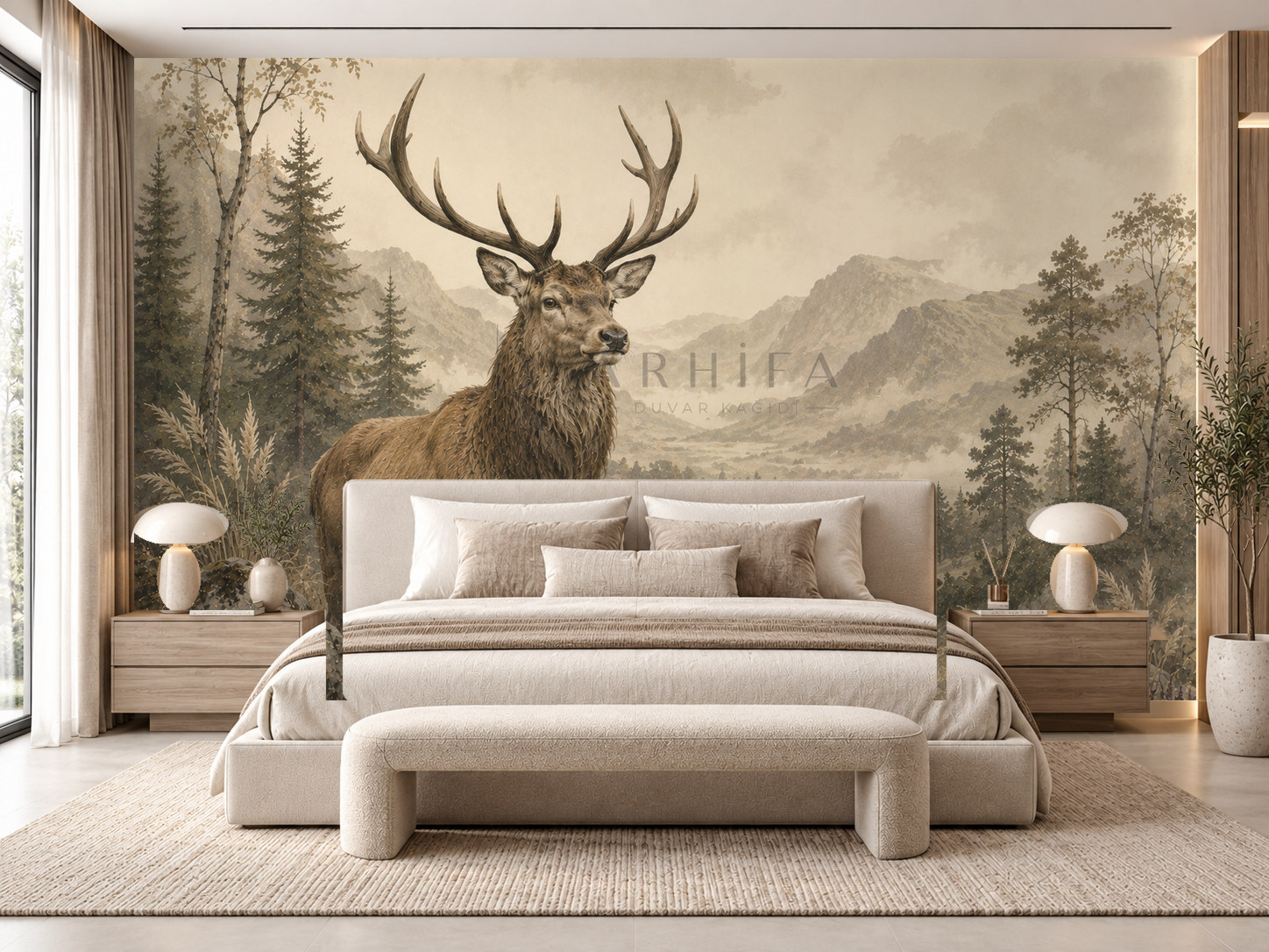 — Highland Stag Duvar Kağıdı (WL-011) – görsel 1