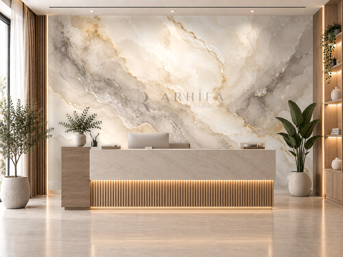 Marble Mist Duvar Kağıdı (LH-003) – görsel 1